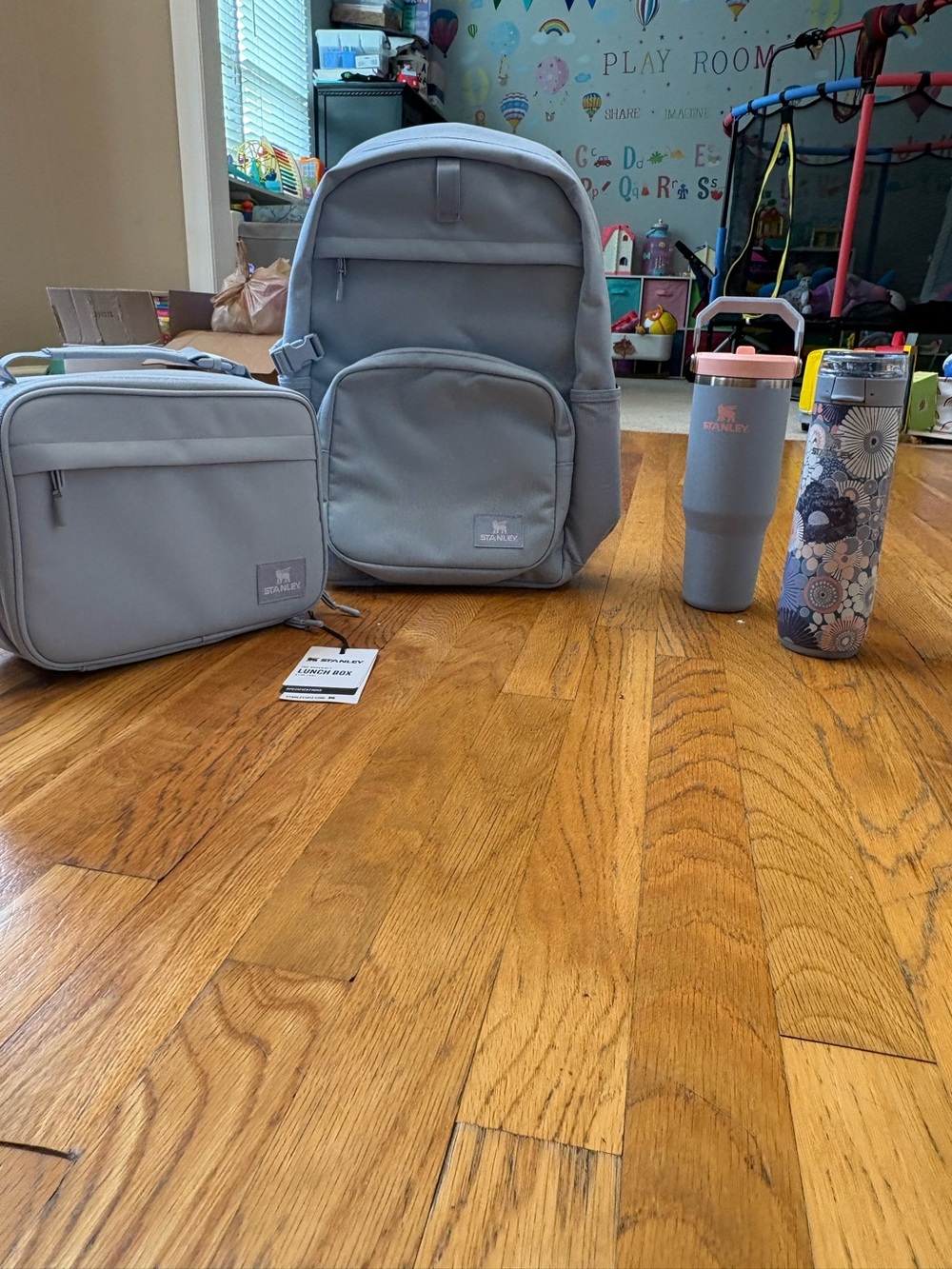 Stanley light blue Backpack Set with Matching Lunch Bag & Tumblers NWT